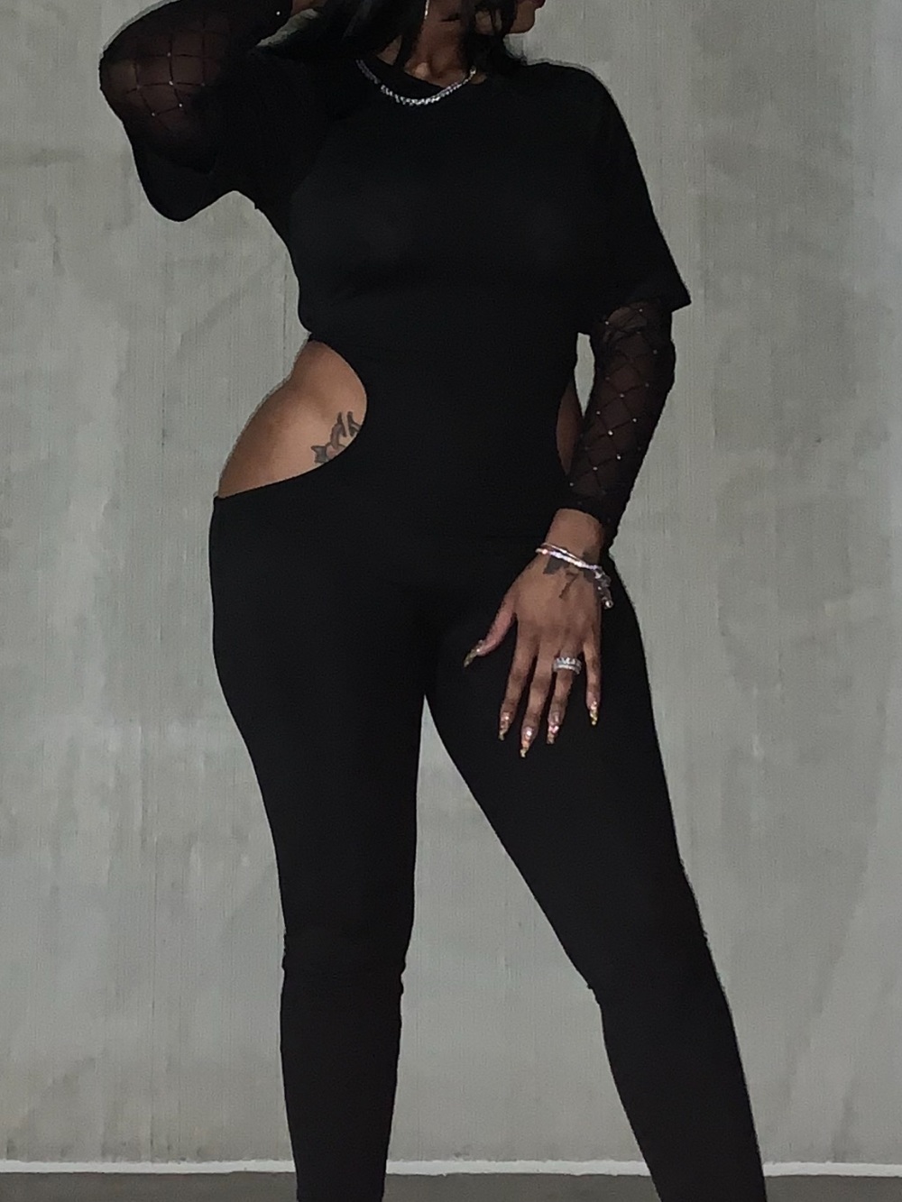 Black Cutout Jumpsuit – Women Pants & Jumpsuits